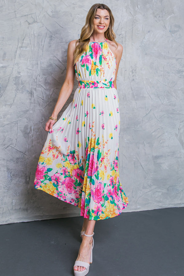 albergo-stella-woven-midi-dress Flying Tomato-Sophia's StyleDRESSES-1
